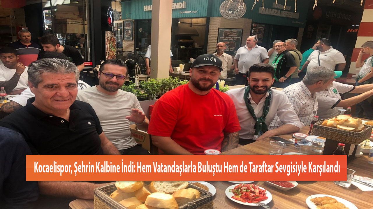 Kocaelispor, Şehrin Kalbine İndi: Hem Vatandaşlarla Buluştu Hem de Taraftar Sevgisiyle Karşılandı