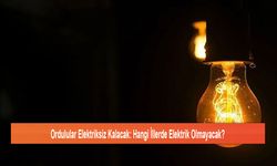 Ordulular Elektriksiz Kalacak: Hangi İllerde Elektrik Olmayacak?