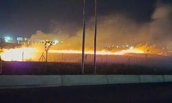 İzmir Otogarında Gece Yarısı Panik: Otluk Alanda Çıkan Yangın Söndürüldü