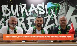 Kocaelispor, Serdar Dursun’u Kadrosuna Kattı: Resmi Açıklama Geldi