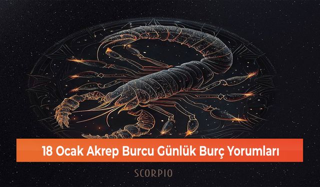 18 Ocak Akrep Burcu Günlük Burç Yorumları