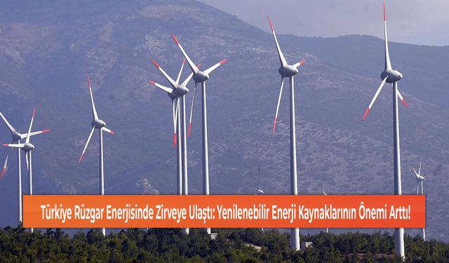 Türkiye Rüzgar Enerjisinde Zirveye Ulaştı: Yenilenebilir Enerji Kaynaklarının Önemi Arttı!