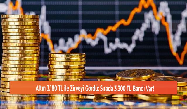 Altın 3.180 TL ile Zirveyi Gördü: Sırada 3.300 TL Bandı Var!