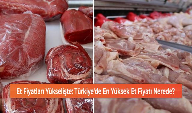 Et Fiyatları Yükselişte: Türkiye'de En Yüksek Et Fiyatı Nerede?