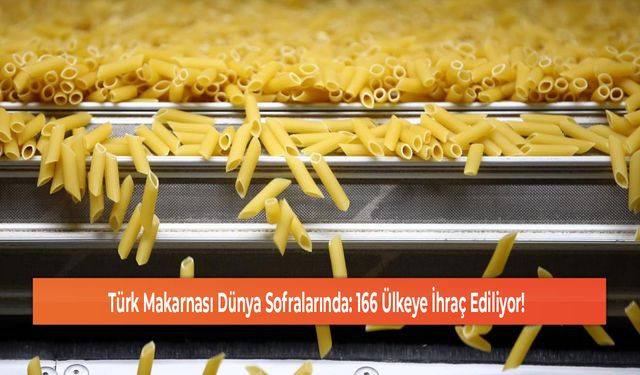 Türk Makarnası Dünya Sofralarında: 166 Ülkeye İhraç Ediliyor!