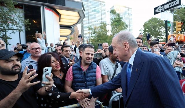 Cumhurbaşkanı Erdoğan New York’ta Türkevi’nde Yoğun İlgiyle Karşılandı