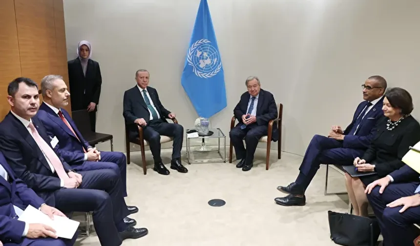 Cumhurbaşkanı Erdoğan’dan Guterres’e net mesaj: “İsrail’e baskı artırılmalı, Gazze’ye yardım engellenemez”